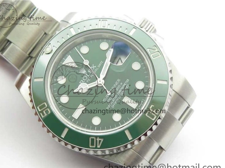 1:1 Ceramic Bracelet Submariner and Case Green V3 Edition ARF A2824 904L SS 116610 Best LV 0121